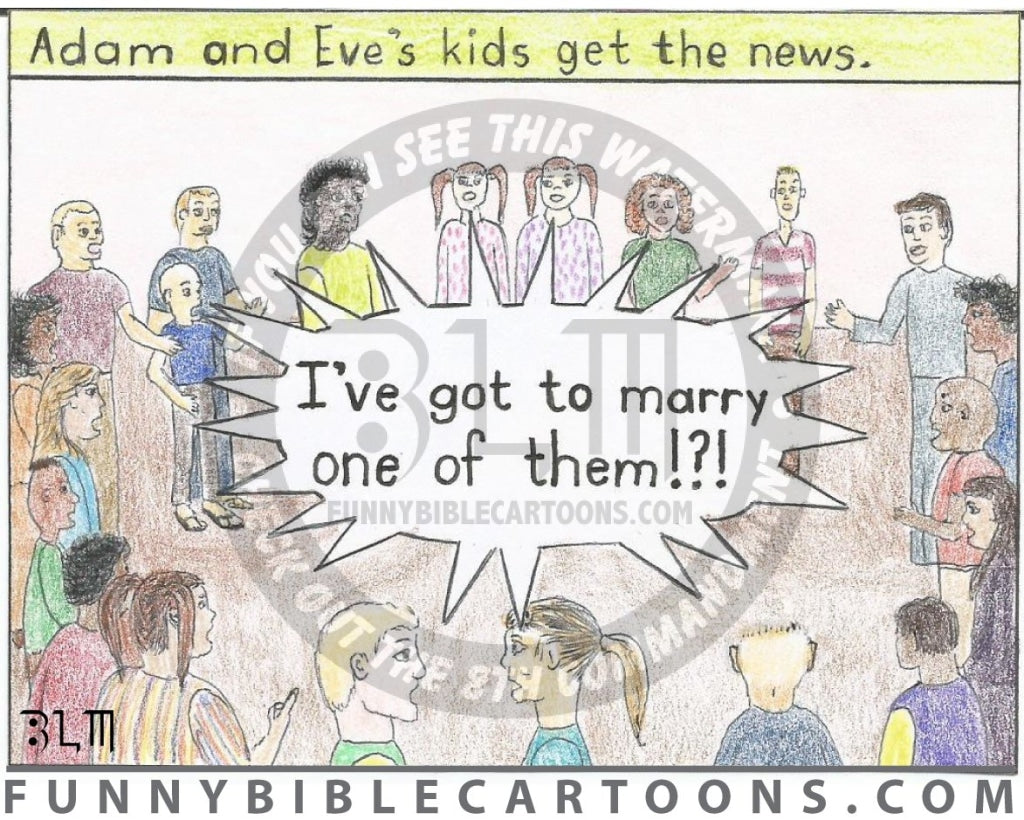 Adam And Eves Kids Get The News Series Of 4 Cartoon