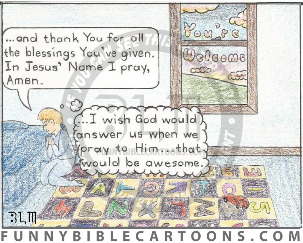 Answered Prayer Cartoon