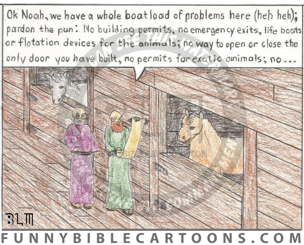 Boatload Of Problems Cartoon