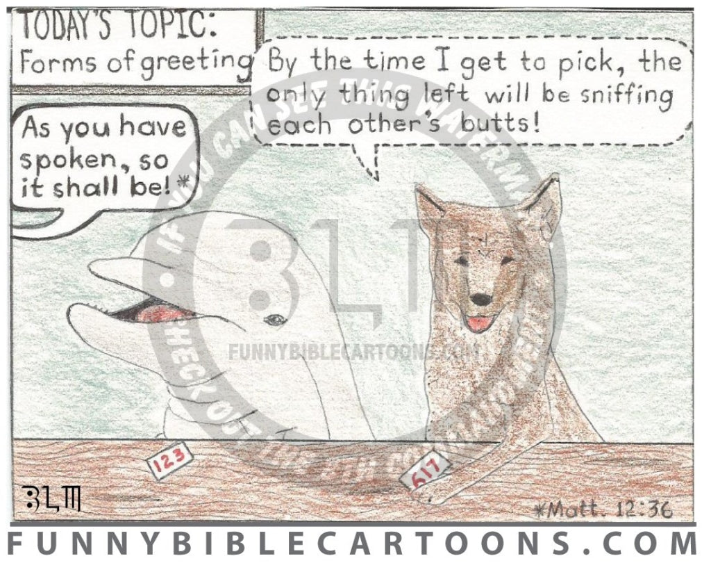 Dogs Idle Words Cartoon