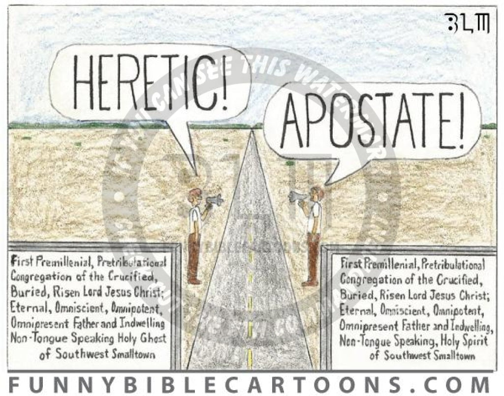 Heretic-Apostate Cartoon