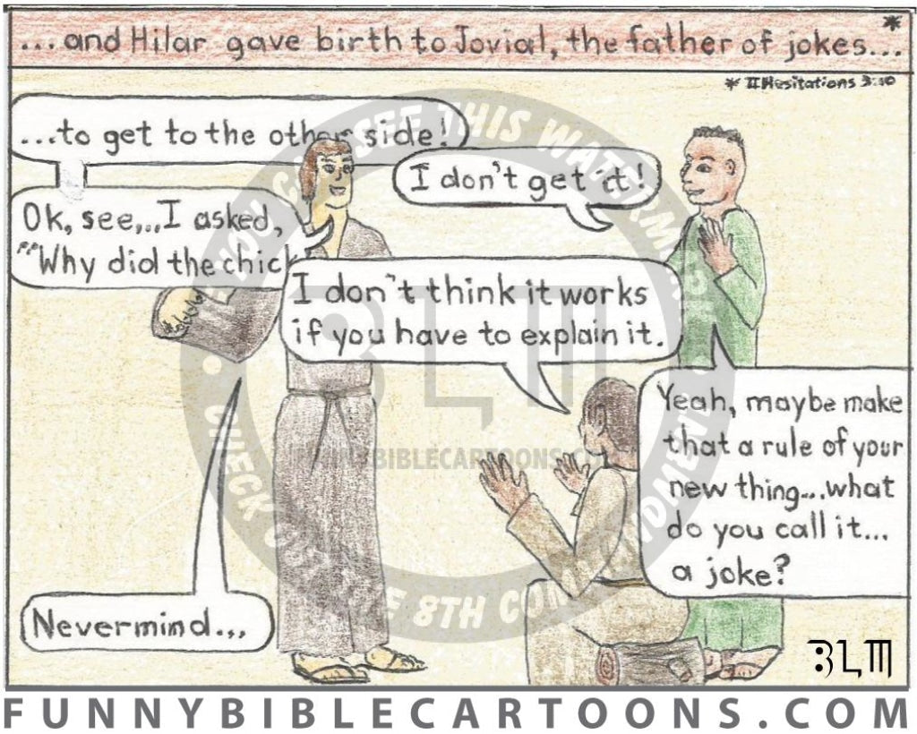 Hilar Father Of Jokes Cartoon