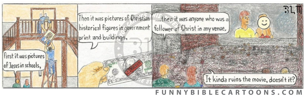 Jesus Out Of Schools Cartoon