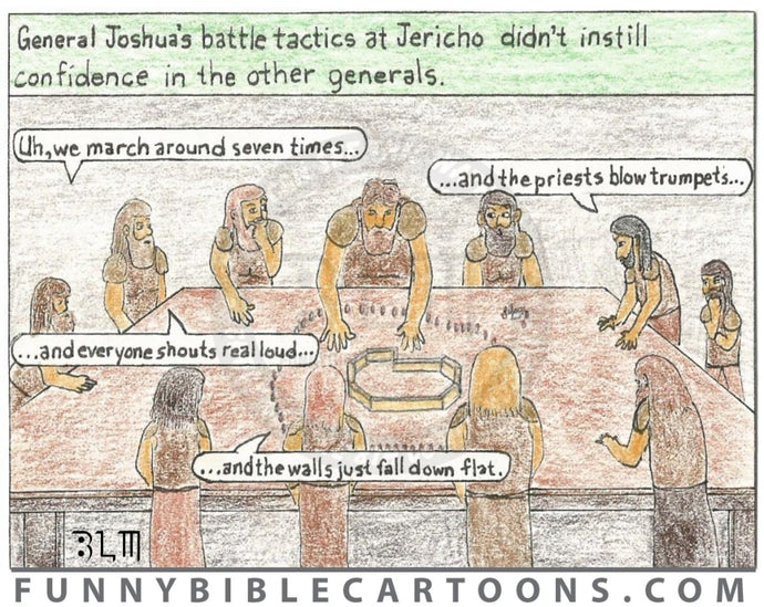 Joshuas Battle Strategy Cartoon