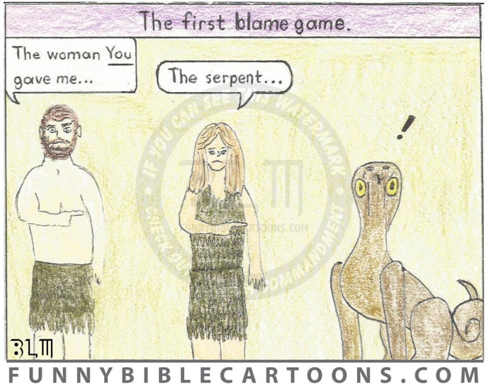 The First Blame Game Cartoon