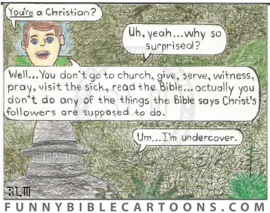 Undercover Christian Cartoon