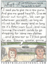 Load image into Gallery viewer, What If We Talked Our Spouse Like Talk To God (Series Of 7) Cartoon
