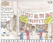 Load image into Gallery viewer, When Wwjd Goes Horribly Wrong (Series Of 7) Cartoon
